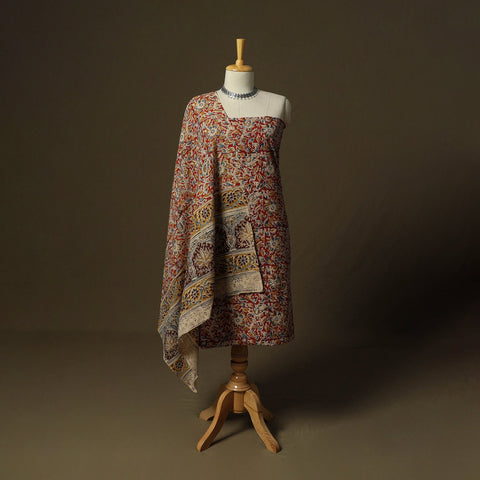 Pedana hand block print natural dyed cotton kalamkari 2pc