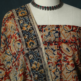 Pedana hand block print natural dyed cotton kalamkari 2pc