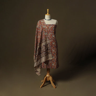 Pedana hand block print natural dyed cotton kalamkari 2pc