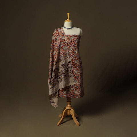 Pedana hand block print natural dyed cotton kalamkari 2pc