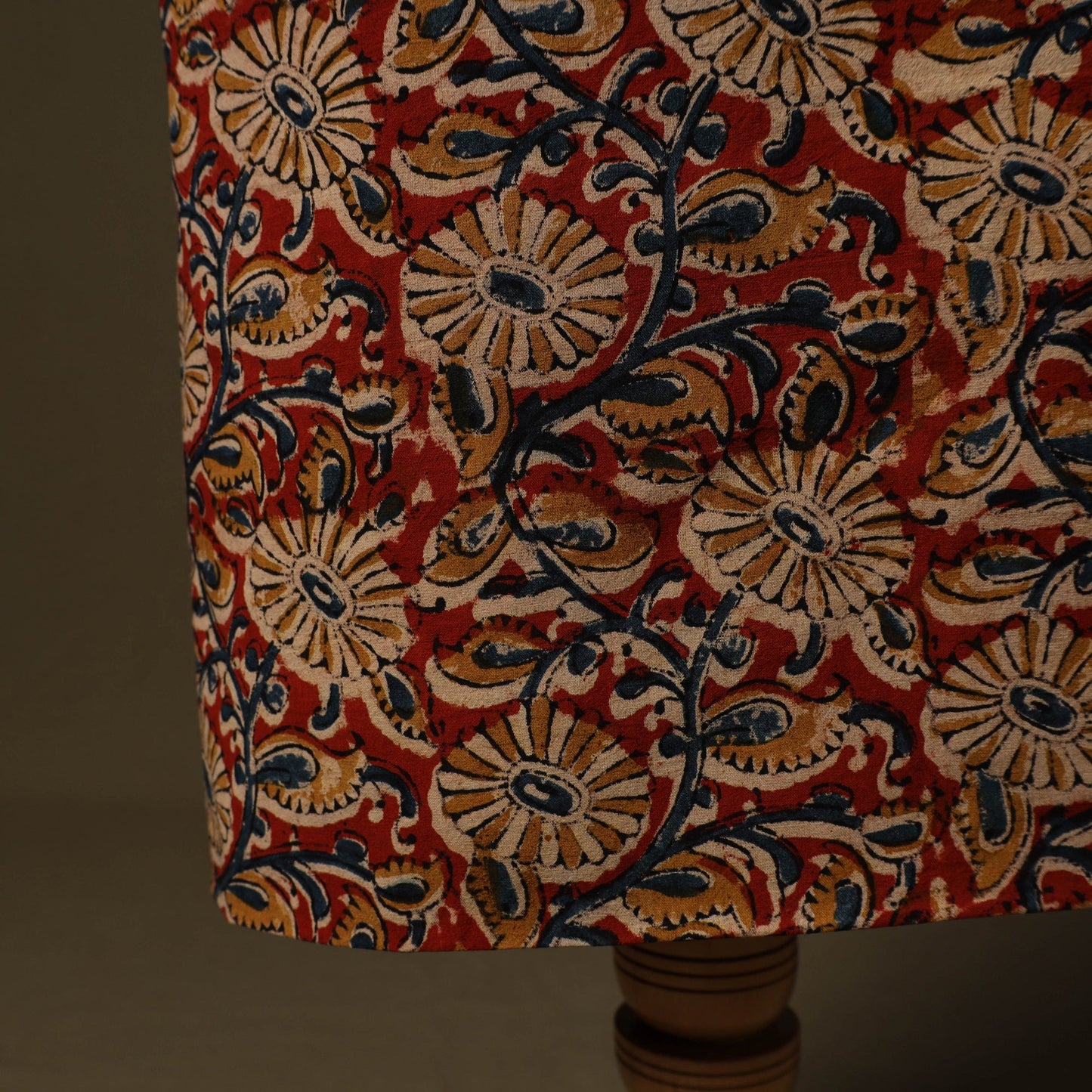 Pedana hand block print natural dyed cotton kalamkari 2pc