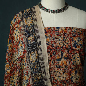 Pedana hand block print natural dyed cotton kalamkari 2pc