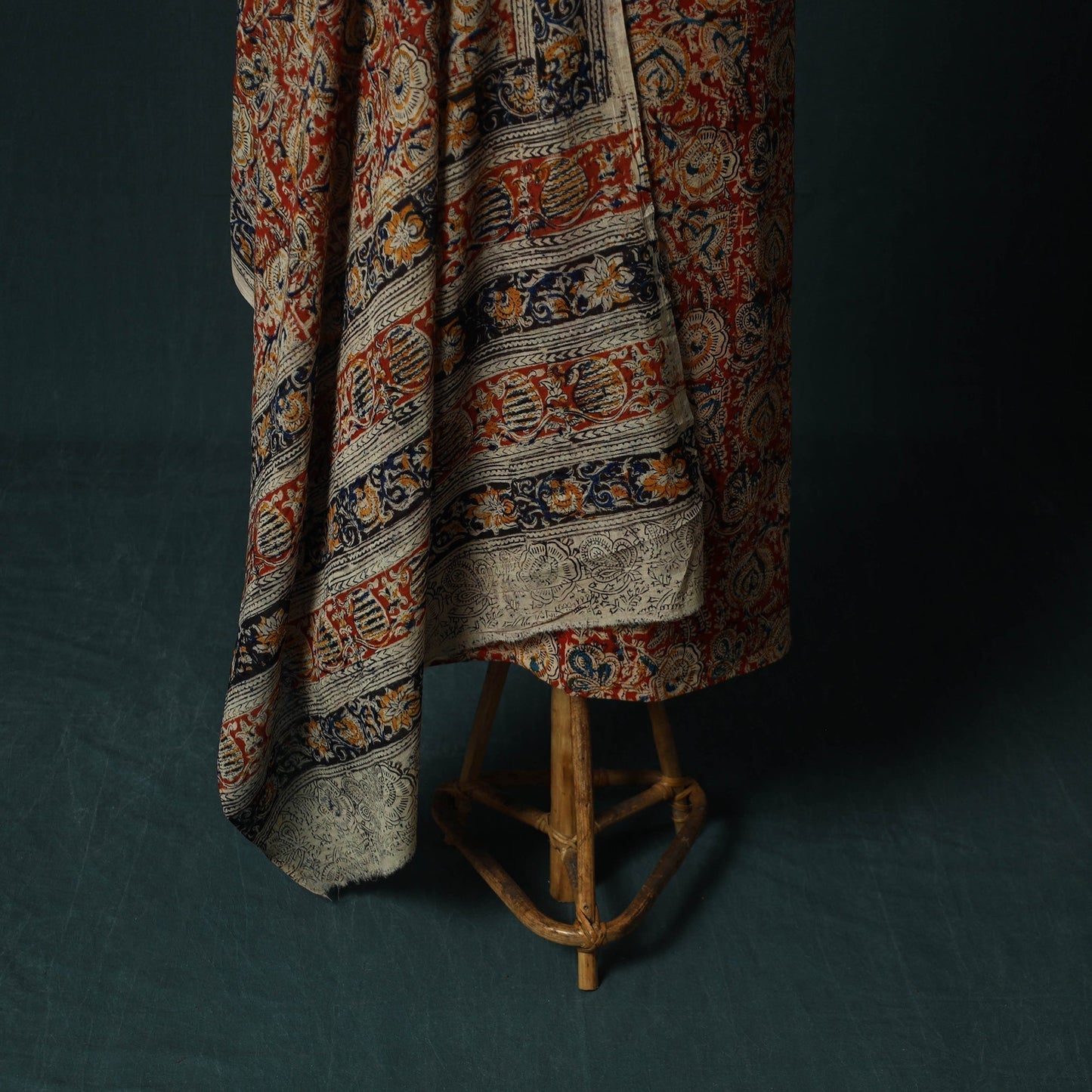 Pedana hand block print natural dyed cotton kalamkari 2pc