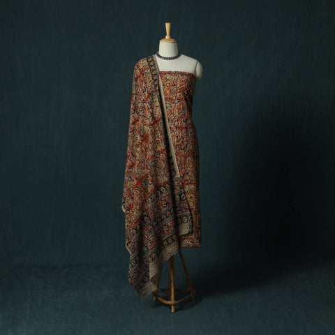 Pedana hand block print natural dyed cotton kalamkari 2pc