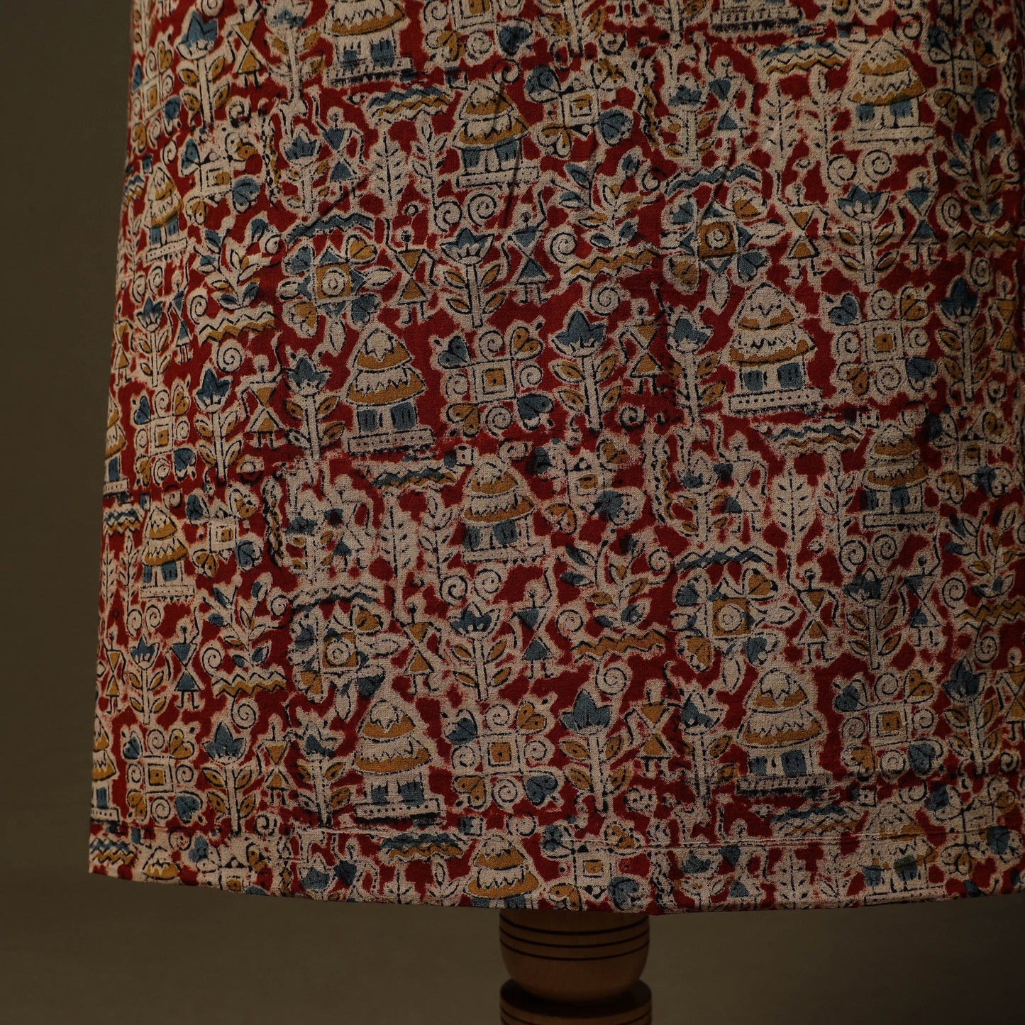 Pedana hand block print natural dyed cotton kalamkari 2pc