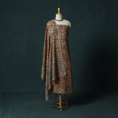 Pedana hand block print natural dyed cotton kalamkari 2pc