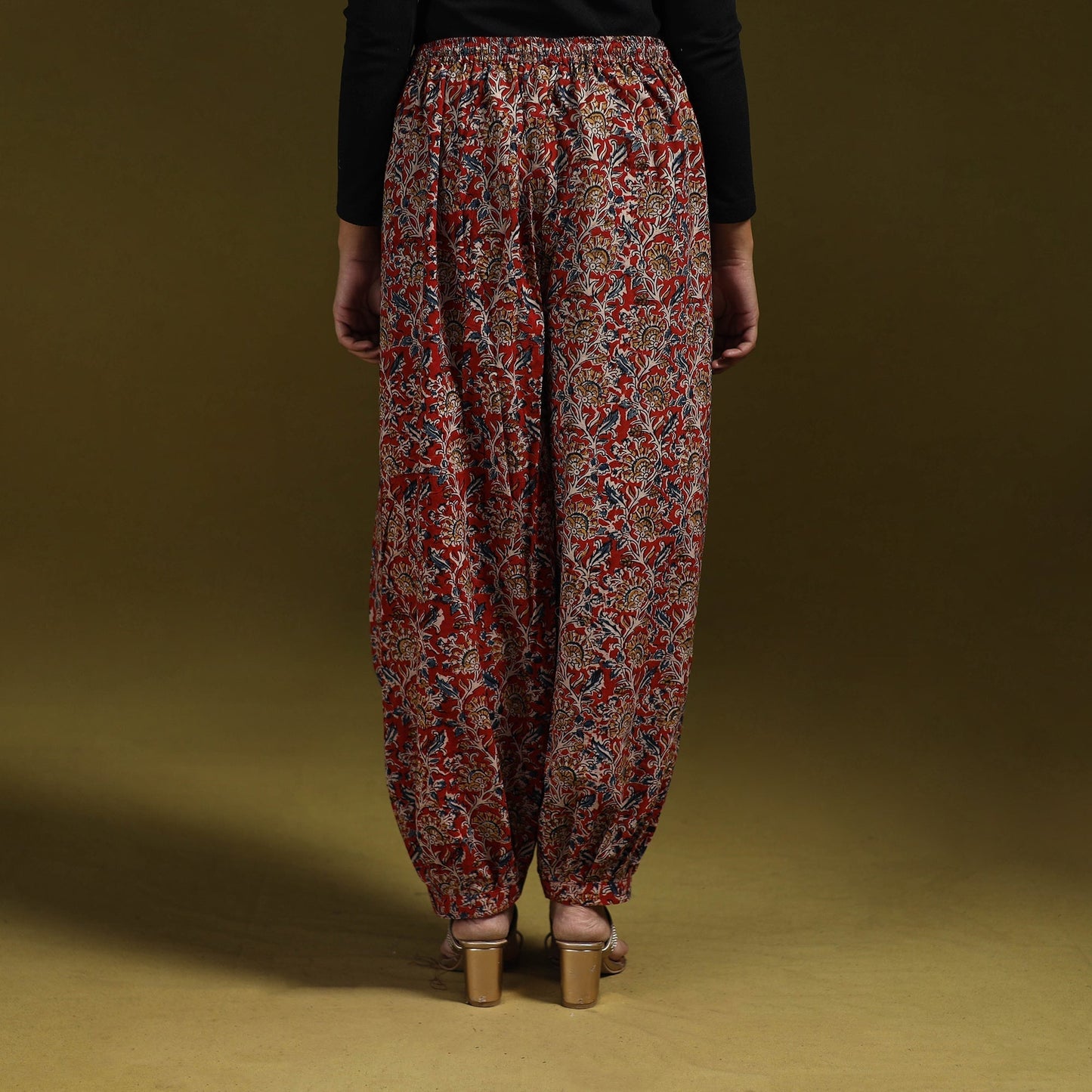 Pedana hand natural dyed cotton kalamkari afghani salwar 18