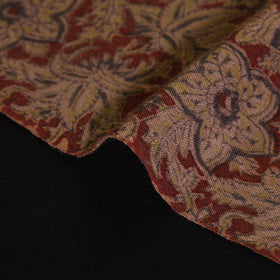 Red - pedana handwoven wool natural dyed kalamkari fabric