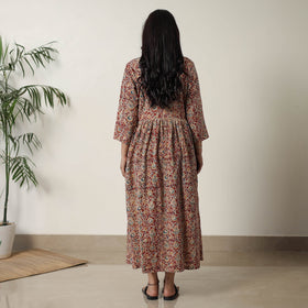  Pedana Kalamkari Block Printed Cotton Flared Dress 06 