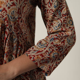 Pedana Kalamkari Block Printed Cotton Flared Dress 06 