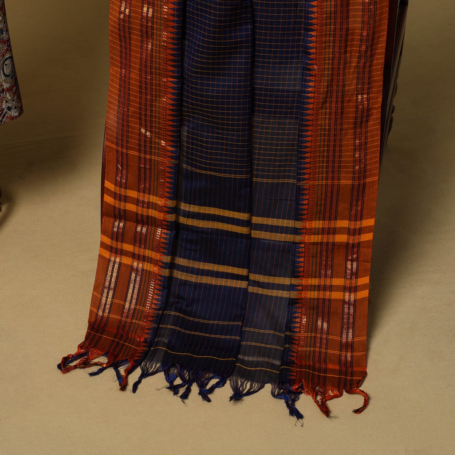 Pedana kalamkari cotton 2pc unstitched dress material