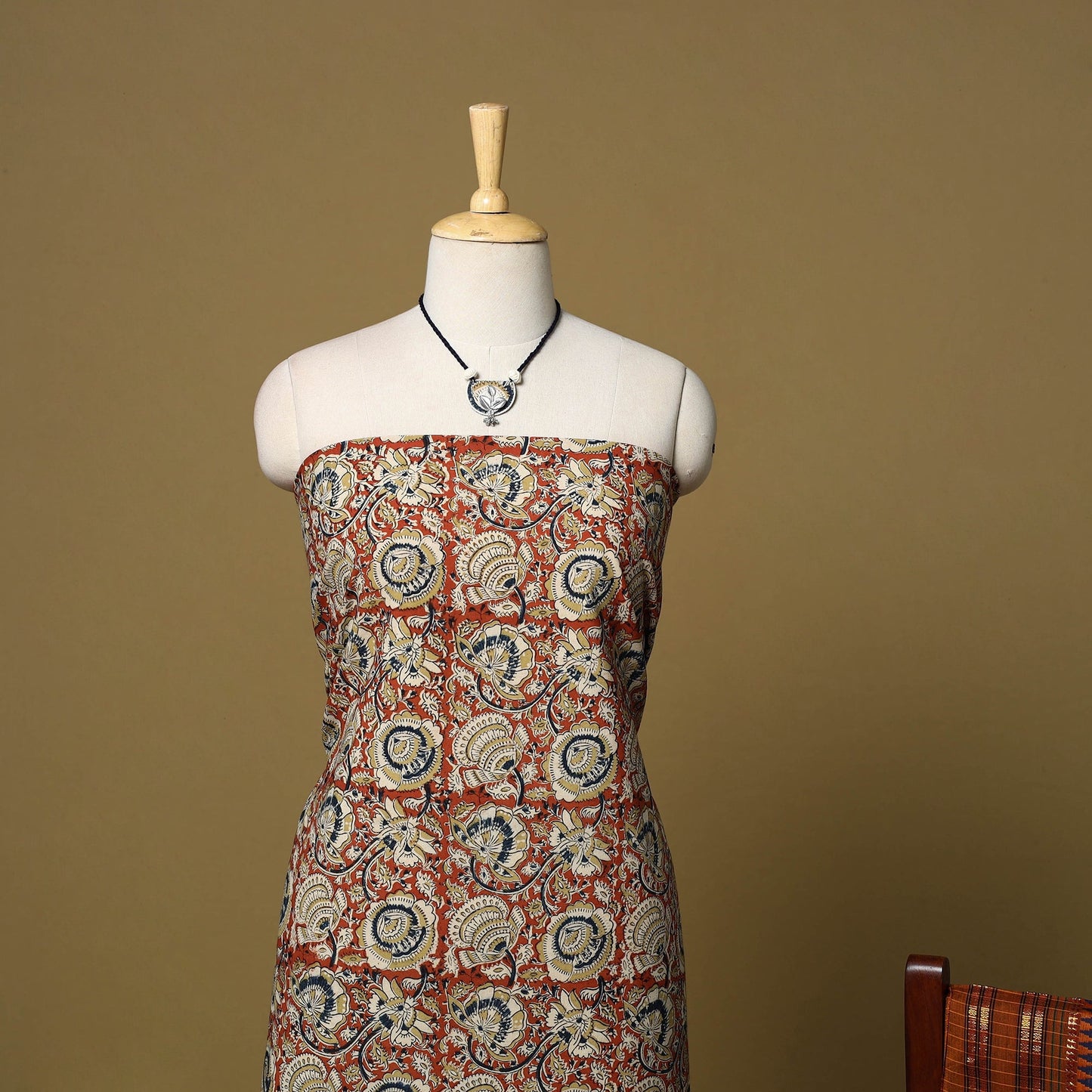 Pedana kalamkari cotton 2pc unstitched dress material