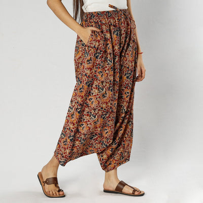 Buy Pedana Kalamkari Block Print Cotton Harem Pant Online at iTokri.com