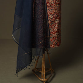 Pedana kalamkari hand block print natural dyed cotton 2pc