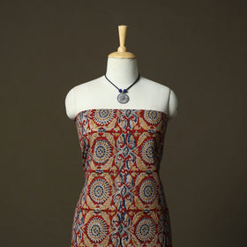 Pedana kalamkari hand block print natural dyed cotton 2pc