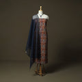 Pedana kalamkari hand block print natural dyed cotton 2pc
