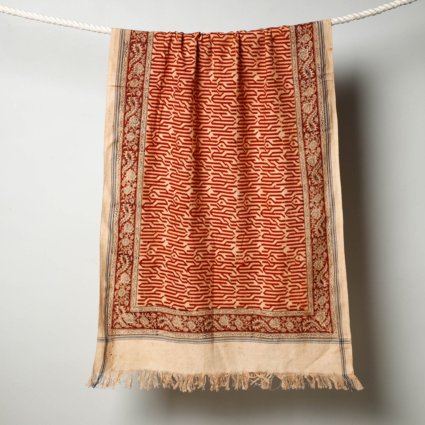 Buy Pedana Kalamkari Block Printed Handloom Cotton Towel Online at iTokri.com
