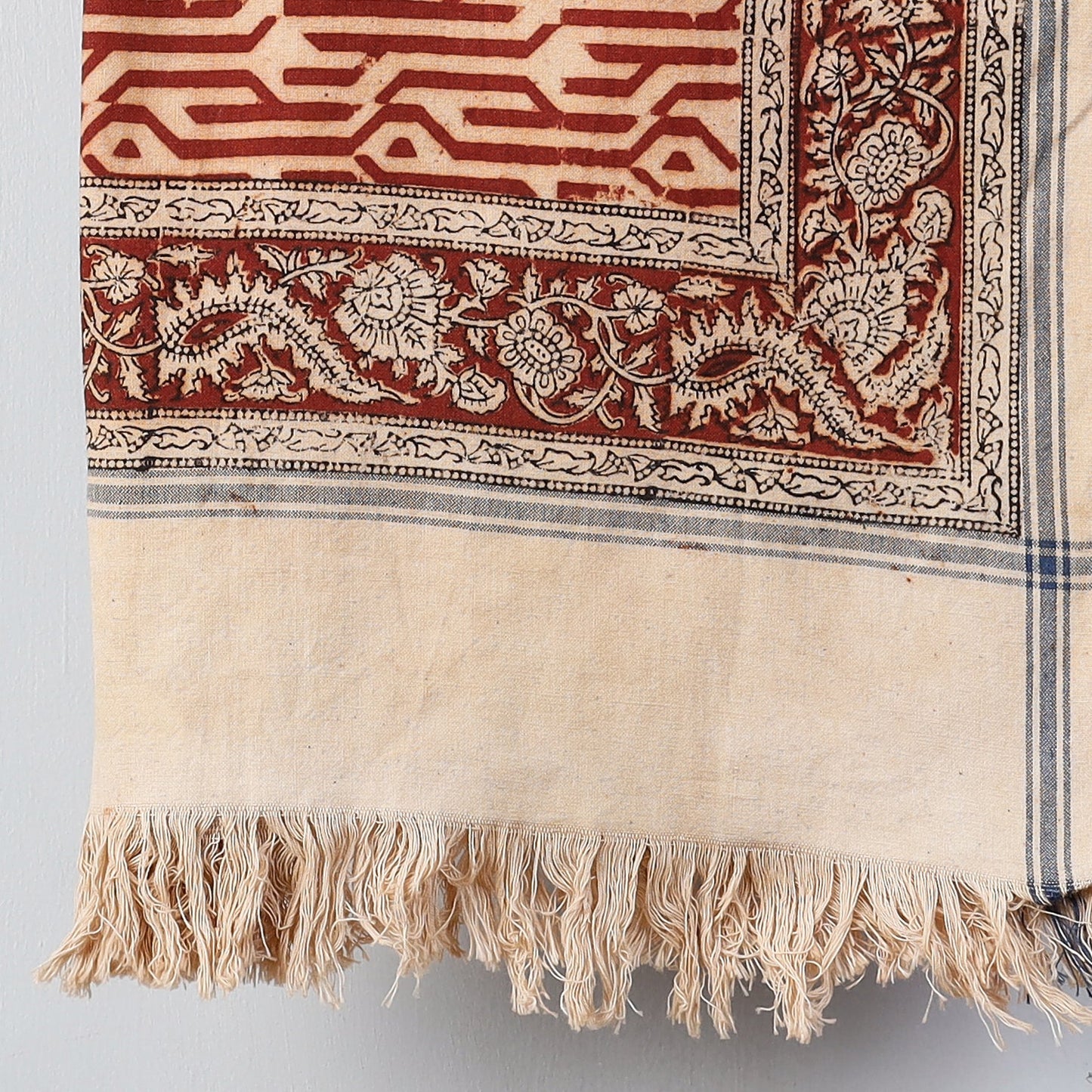 Buy Pedana Kalamkari Block Printed Handloom Cotton Towel Online at iTokri.com