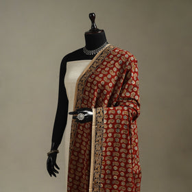 Pedana natural dyed cotton kalamkari dupatta 02