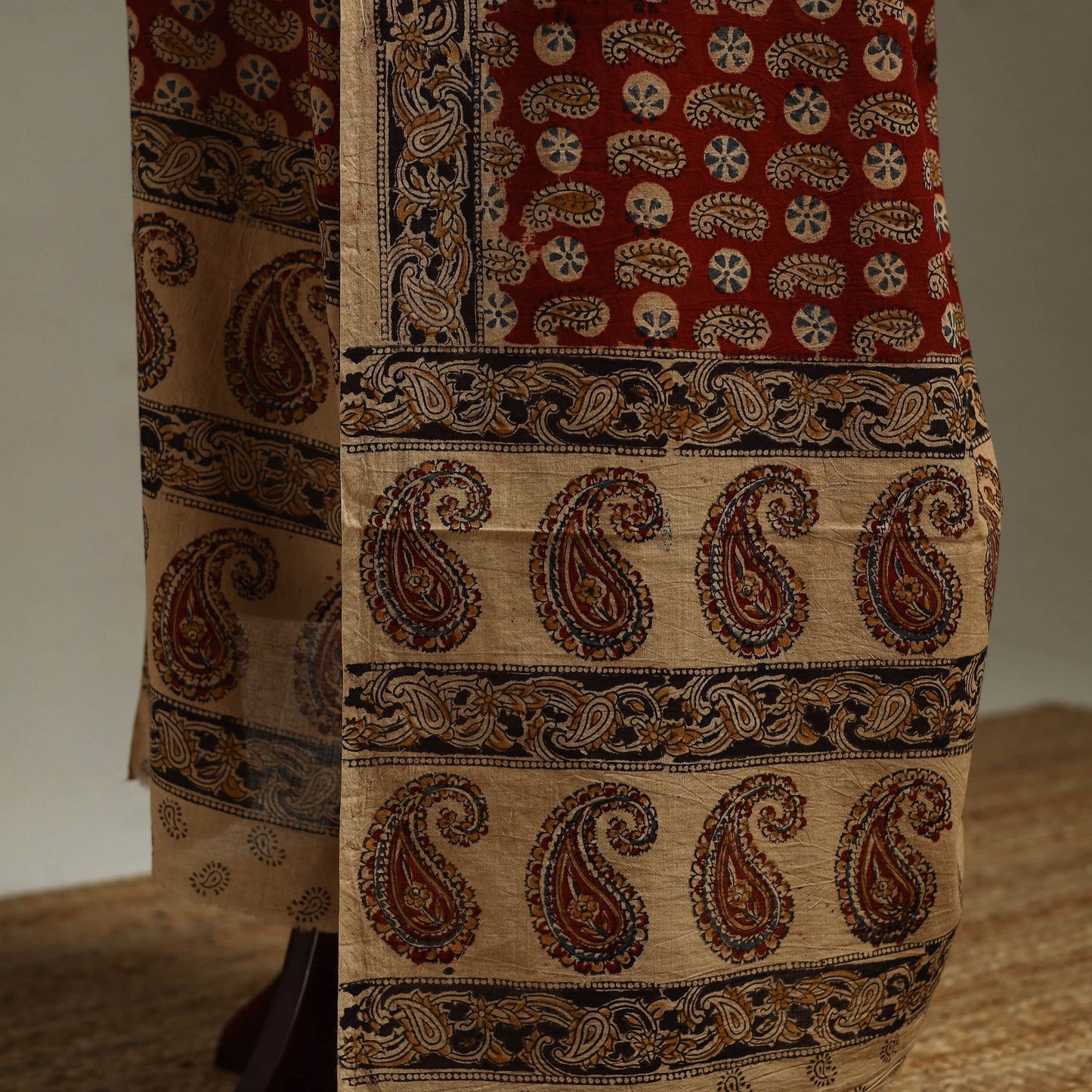 Pedana natural dyed cotton kalamkari dupatta 02