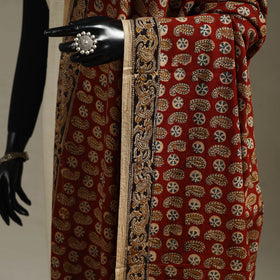 Pedana natural dyed cotton kalamkari dupatta 02