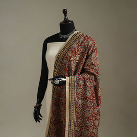 Pedana natural dyed cotton kalamkari dupatta 03