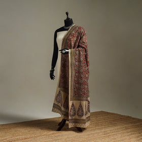 Pedana natural dyed cotton kalamkari dupatta 03
