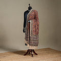 Red - pedana natural dyed cotton kalamkari dupatta 05