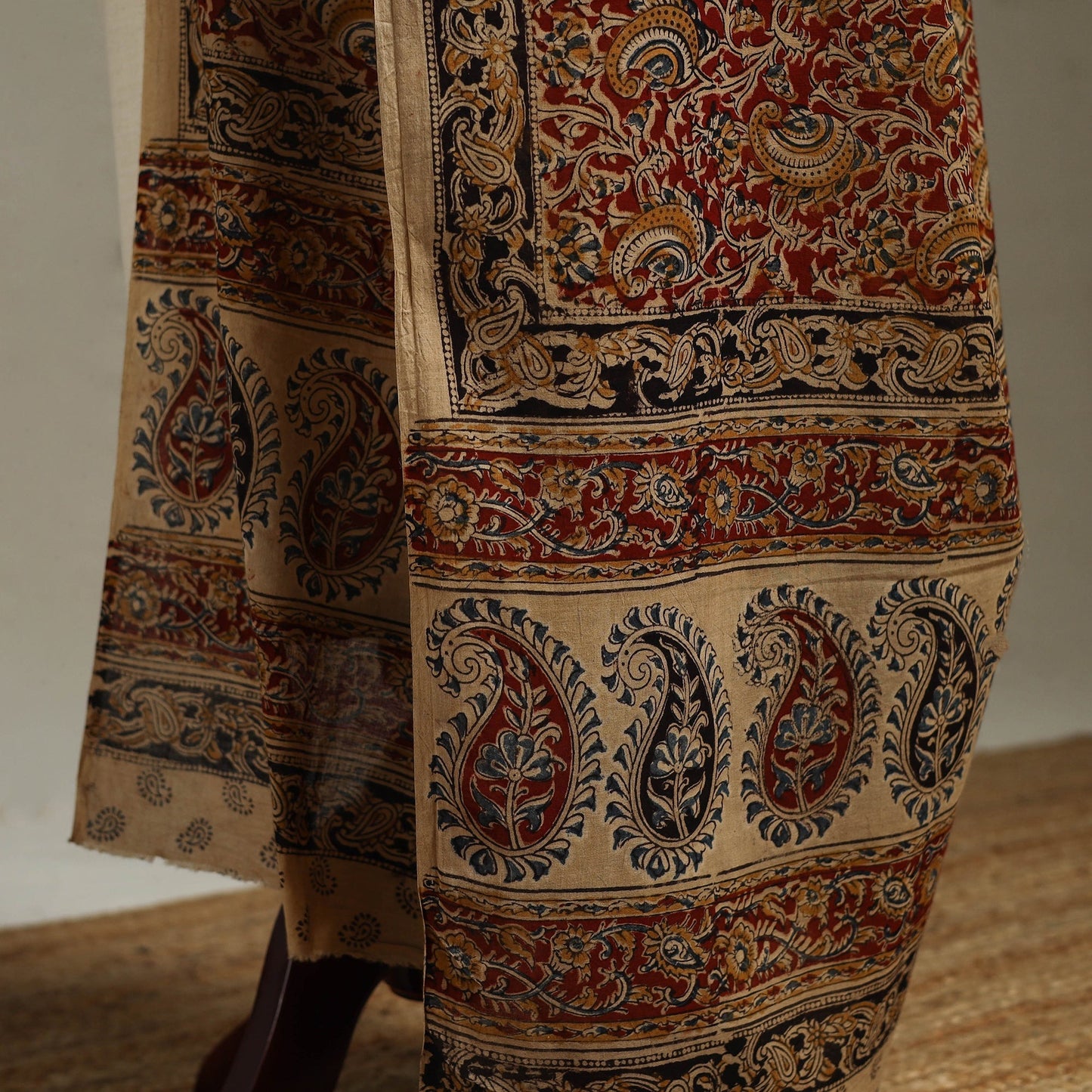 Pedana natural dyed cotton kalamkari dupatta 12