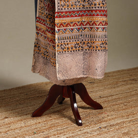 Red - pedana natural dyed cotton kalamkari dupatta 16