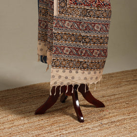 Red - pedana natural dyed cotton kalamkari dupatta 21