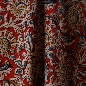 Pedana natural dyed cotton kalamkari fabric 08 - handcrafted