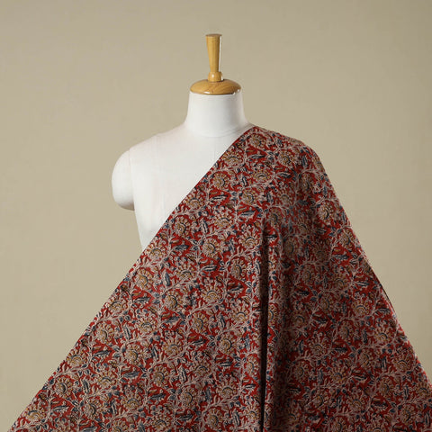 Pedana natural dyed cotton kalamkari fabric 08 - handcrafted