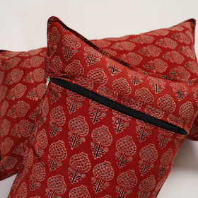 Red - pillow cover (set of 2) 01 - handcrafted