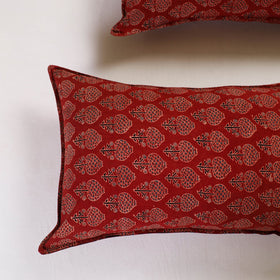 Red - pillow cover (set of 2) 01 - handcrafted