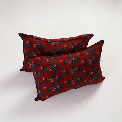 Red - pillow cover (set of 2) 11 - handcrafted