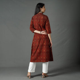 Buy Pipad Block Printed Cotton Long Kurta Online at iTokri.com