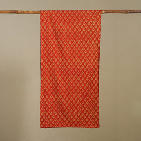 Red - pipad cotton stole 16 - handcrafted