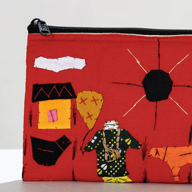  Pipli Applique Work Cotton Cosmetic Pouch 