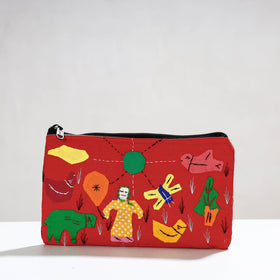  Pipli Applique Work Cotton Cosmetic Pouch 