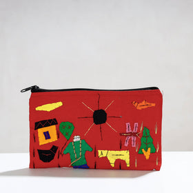  Pipli Applique Work Cotton Cosmetic Pouch 