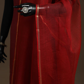 Plain cotton kota doria dupatta 14 - handcrafted