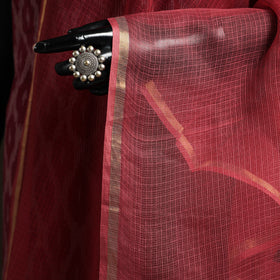 Plain cotton kota doria dupatta 14 - handcrafted