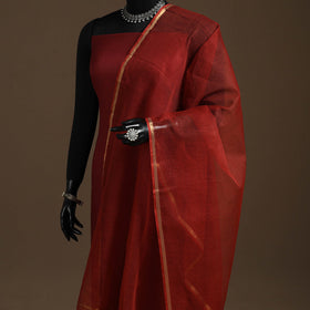 Plain cotton kota doria dupatta 20 - handcrafted