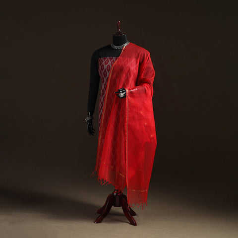 Plain cotton kota doria dupatta 26 - handcrafted