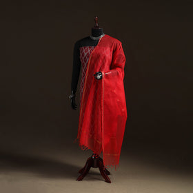 Plain cotton kota doria dupatta 26 - handcrafted