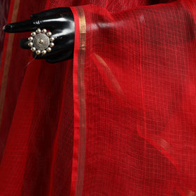 Plain cotton kota doria dupatta 26 - handcrafted