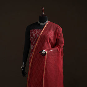 Plain cotton kota doria dupatta 32 - handcrafted