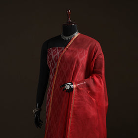 Plain cotton kota doria dupatta 33 - handcrafted