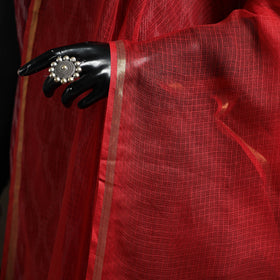 Plain cotton kota doria dupatta 33 - handcrafted